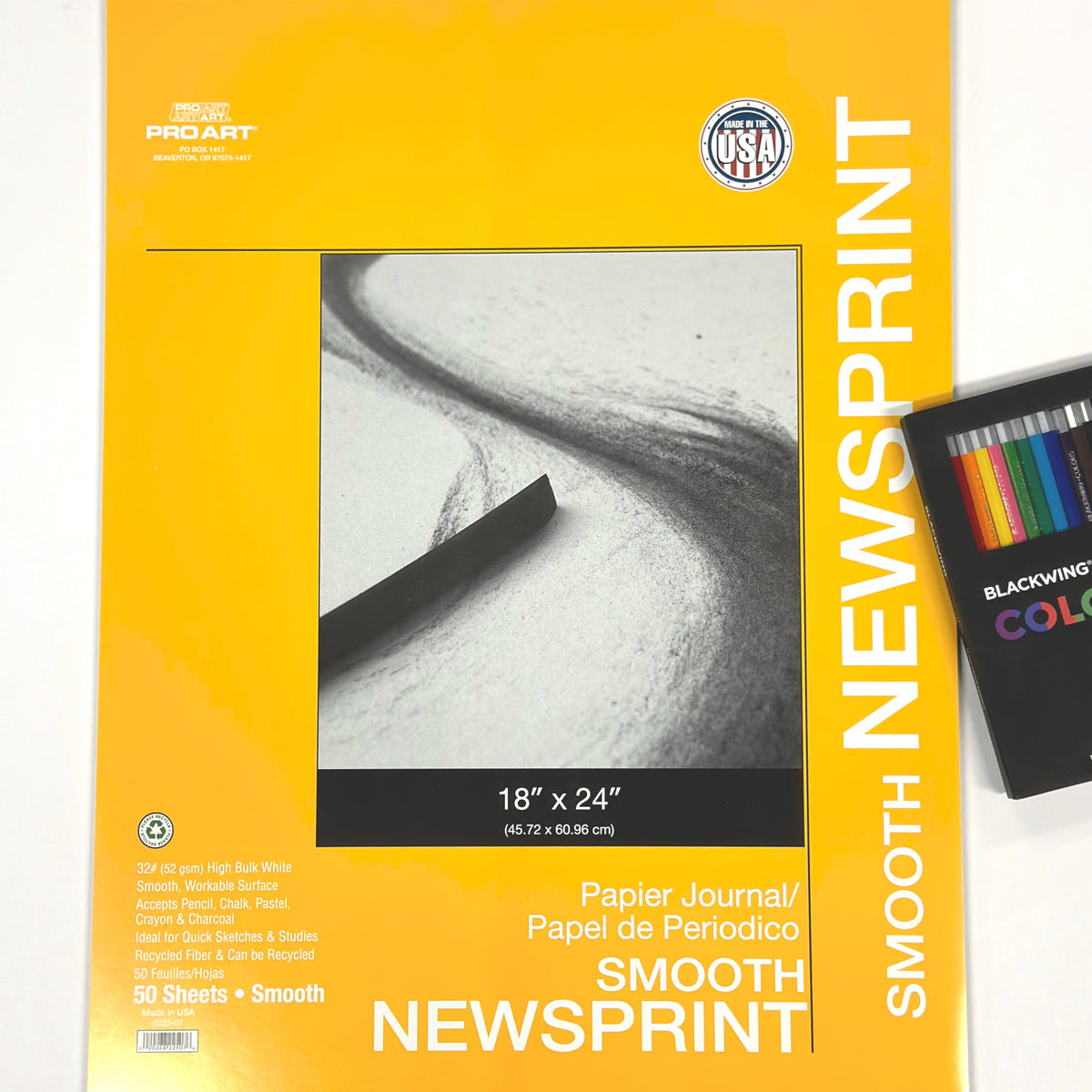 NEWSPRINT PAD 18X24 SMOOTH NEWSPRINT Jerrol's Supplies