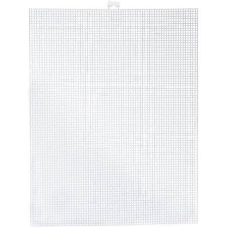 PLASTIC CANVAS WHITE 10.5X13.5