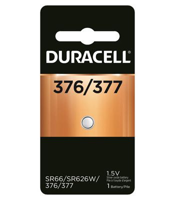 BATT DURACELL 377 BUTTON CELL BATTERY