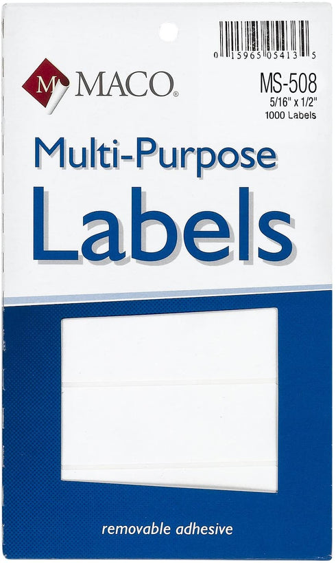 LABEL M 5/16 X1/2 RECTANGULAR MACO