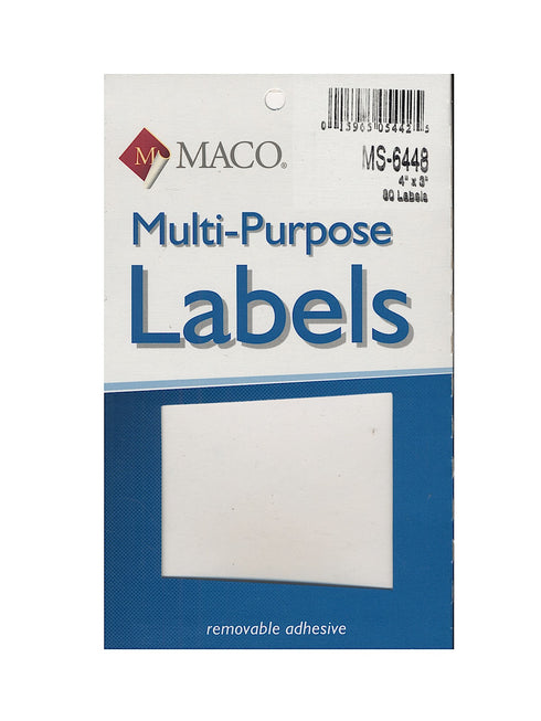 LABEL M 4X3 RECTANGULAR MACO