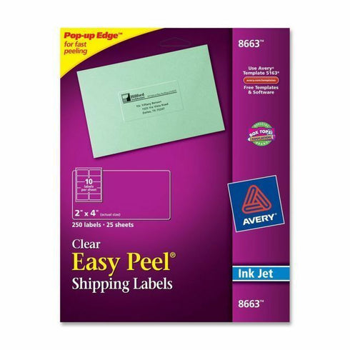 LABEL EASY PEEL SHIPPING LABELS 8663