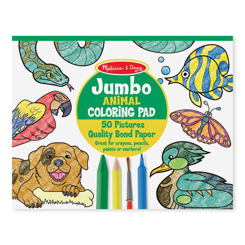 M&D JUMBO COLORING PAD - ANIMALS MELISSA & DOUG