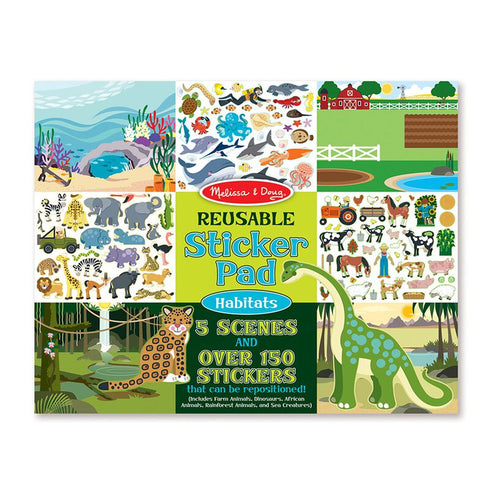 MELISSA & DOUG - HABITATS REUSABLE STICKER PAD