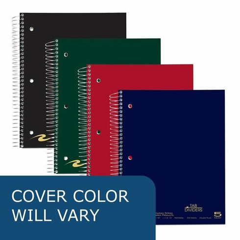 NB 5 SUBJECT TAB DIVIDER SPIRAL COLLEGE RULED