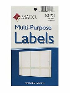 LABEL M MULTI-PURPOSE LABELS MS-1224 MACO