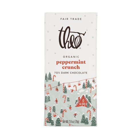 THEO 70% DARK CHOCOLATE PEPPERMINT STICK
