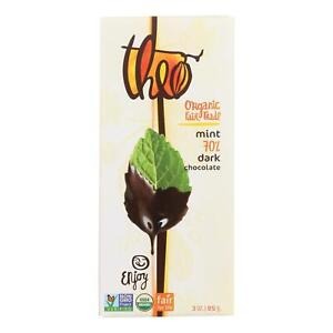 Theo Chocolate Organic Chocolate Bar - Classic - Dark Chocolate - 70 Percent Cac