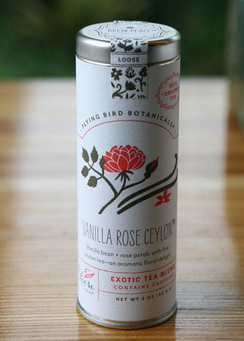 FLYING BIRD BOTANICLES TEA - VANILLA ROSE CEYLON 6 BAG
