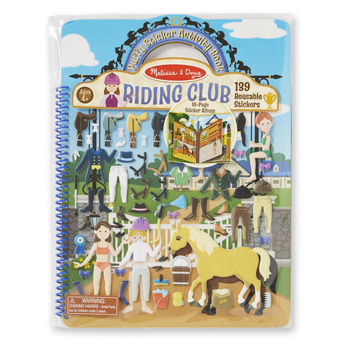 M&D RIDING CLUB STICKER BOOK MELISSA & DOUG