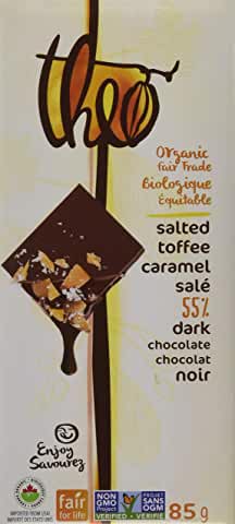 THEO CHOCOLATE BAR - SALTED TOFFEE 55% DARK