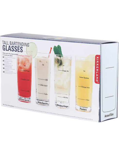 BARTENDING GLASSES TALL SET