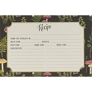 RECIPE CARDS BOTANICAL