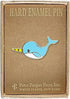 ENAMEL PIN NARWHAL