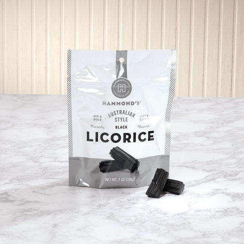 Hammonds Small Batch Australian Style Black Licorice - 7 ounce bag - 8 Ct