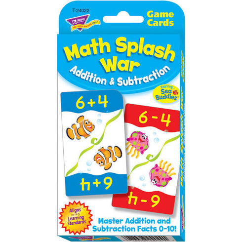 MATH SPLASH WAR CARD GAME