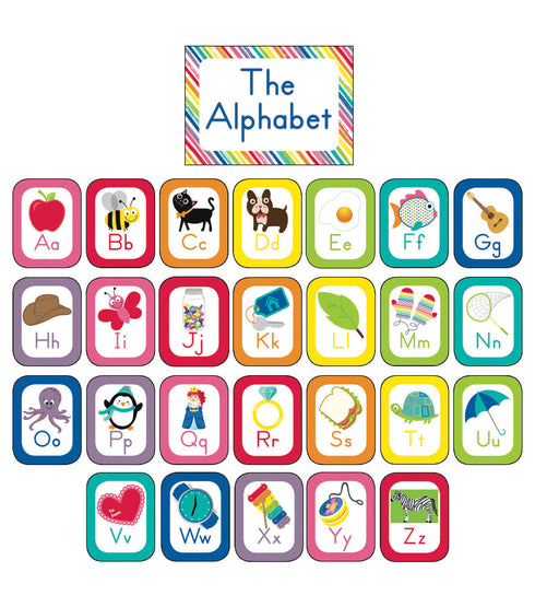 BULLETIN SET ALPHABET CARDS BB