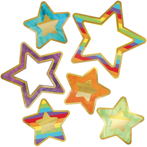 CUT OUTS RAINBOW STARS