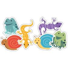 CUT OUTS FROGS LIZARDS