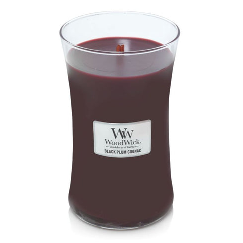 WW BLACK PLUM CONGNAC 22OZ WOODWICK CANDLE