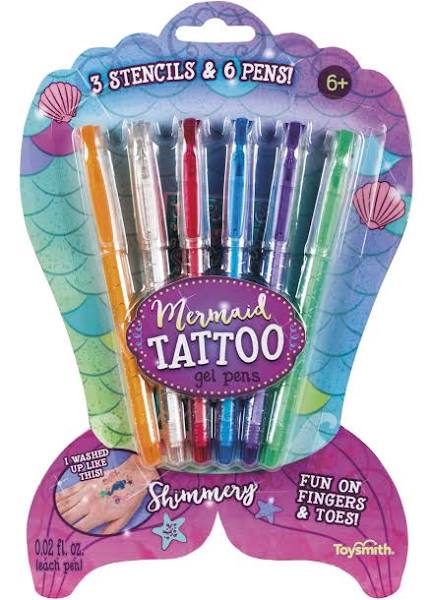 MERMAID TATTOO STENCILS PENS TOYSMITH