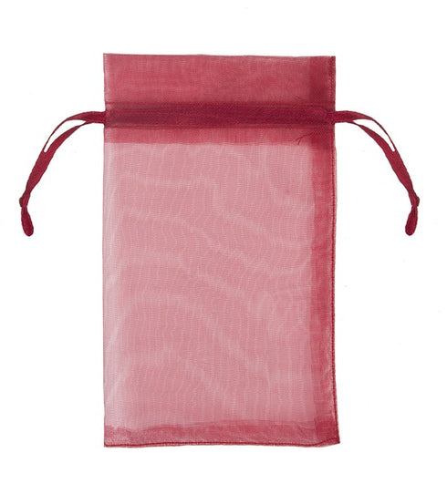 RED ORGANZA GIFT BAG