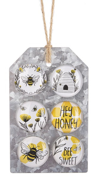 Bee & Floral Magnet Set