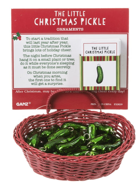 LITTLE CHRISTMASS PICKLE ORNAMENT