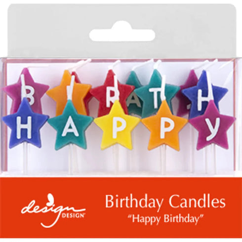 HAPPY BIRTHDAY STAR CANDLES