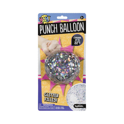 YAY! GLITTER PUNCH BALLOON