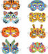 JUNGLE ANIMAL MOSAIC MASKS