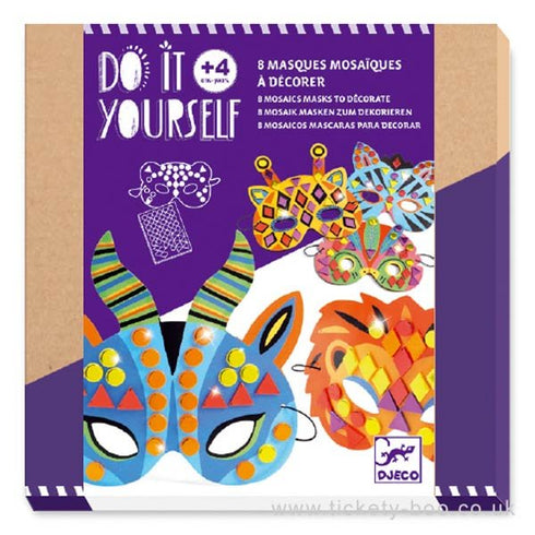 JUNGLE ANIMAL MOSAIC MASKS