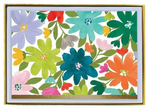 FLOWER BOXED NOTE CARDS