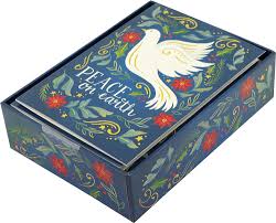 BOXED HOLIDAY CARDS PEACE DOVE