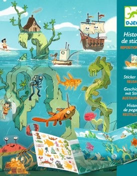 Djeco Sticker Stories Adventure At Sea