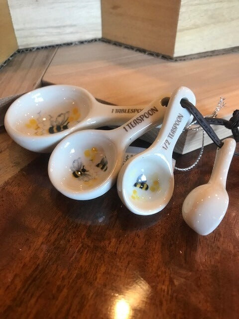Ceramic Bee Measuring Spoon Set