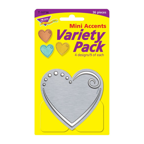 Hearts Mini Accents Variety Pack I Heart Metal