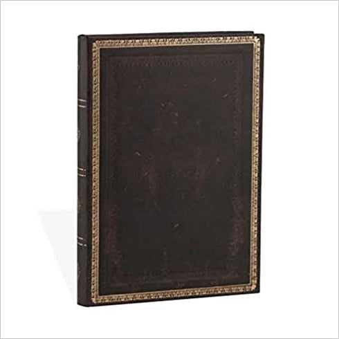Black Moroccan Midi Lined Journal (Old Leather Classics)