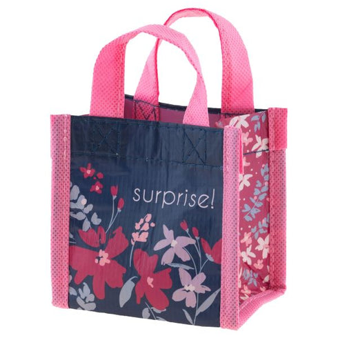 TINY GIFT BAG NAVY FLORAL