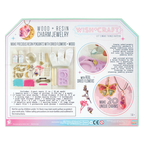 WishCraft Wood + Resin Charm Jewelry Kit
