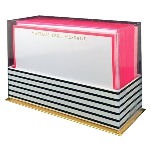 FLAT NOTES VINTAGE TEXT