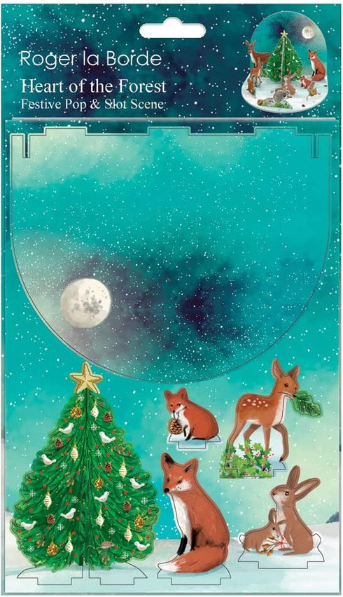 FESTIVE SCENE HEART OF FOREST