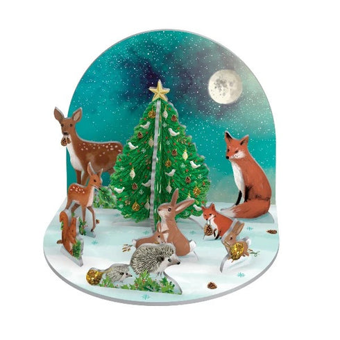 FESTIVE SCENE HEART OF FOREST