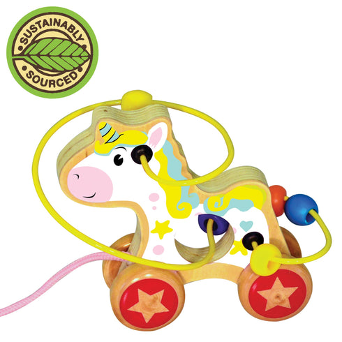 UNICORN BEAD MAZE PULL ALONG