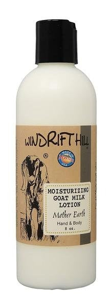 GOATS MILK LOTION 8 0Z MOTHER EARTH WINDRIFT HILL