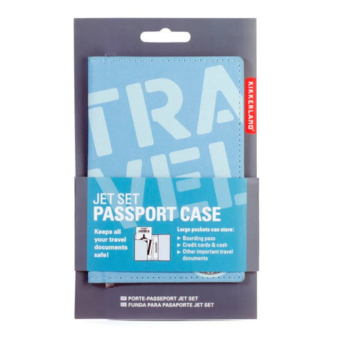 JET SET PASSPORT CASE BLUE