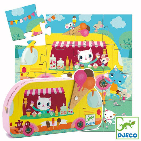 ICE CREAM TRUCK PUZZLE 16 PC