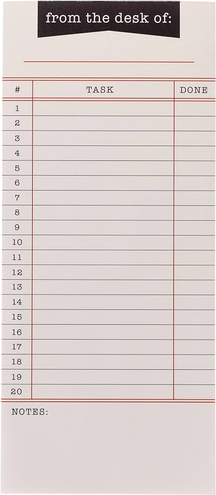 MAGNETIC NOTEPAD FROM THE DESK