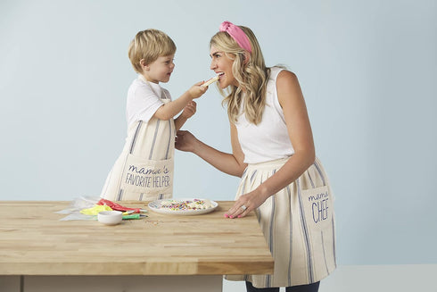 MAMA CHEF AND HELPER APRON SET