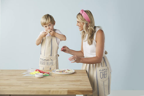 MAMA CHEF AND HELPER APRON SET